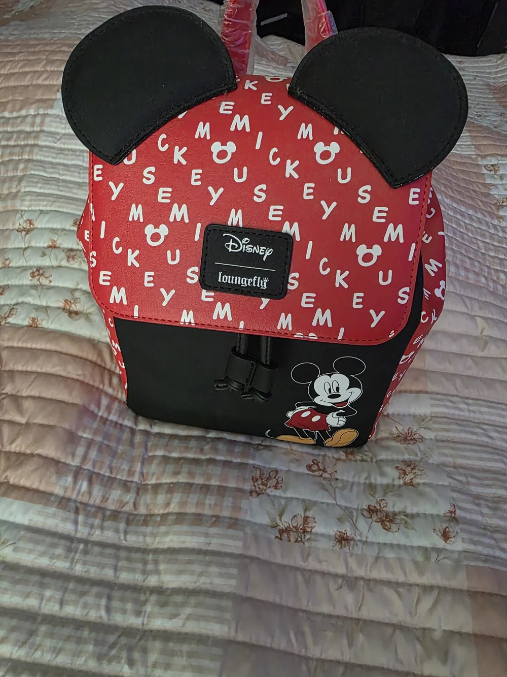 Loungefly Mickey Mouse Red & Black Backpack Set